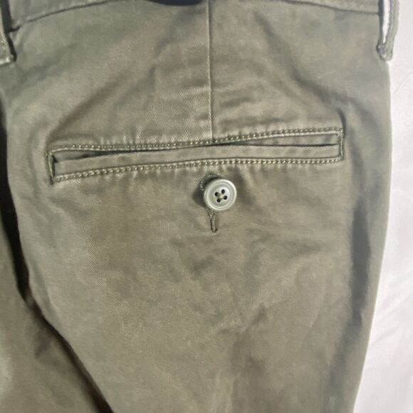 J. Crew 770 Straight Fit Stretch Chino Pants Men's 35x31 Green Casual Preppy - Picture 9 of 16